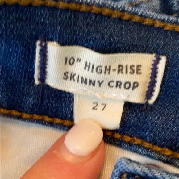 Madewell 10” High Rise Skinny Crop 27 - Picture 3 of 5